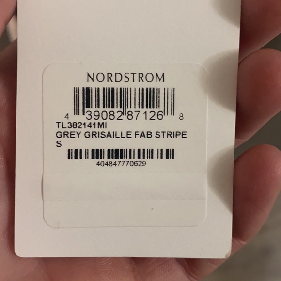 Leith Grey Grisaille Fan Stripe Dress - Picture 2 of 2